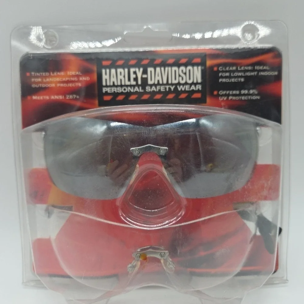 Harley-Davidson Personal Safety Wear Glasses With Tinted Clear Lenses 2011 *READ